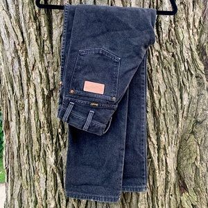 Wrangler Faded Black Vintage Straight Leg Jean